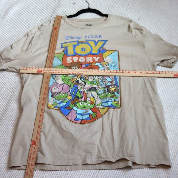 Disney Pixar Toy Story Graphic Tee XL – Beige, Retro Style - Picture 3 of 6